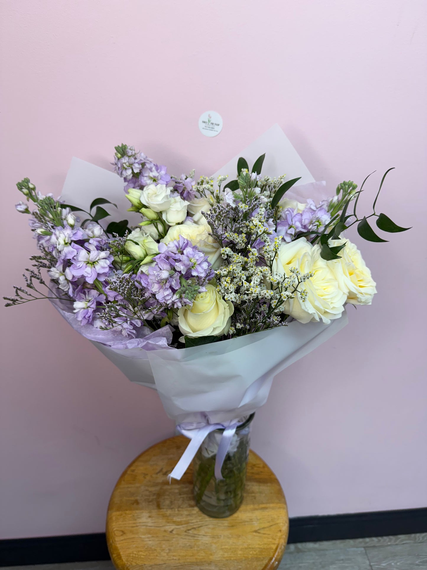 Stock on rose bouquet