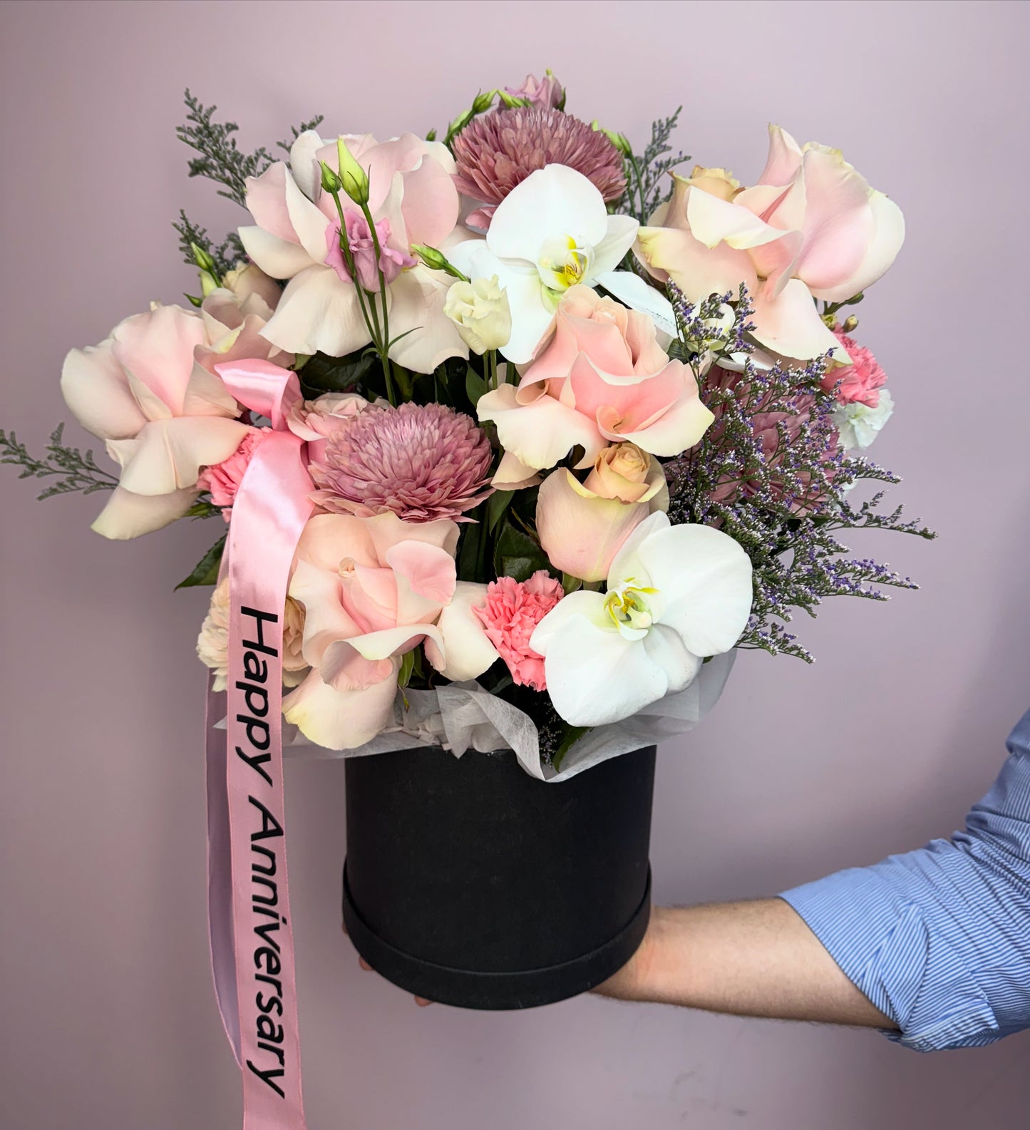 Light orchid box