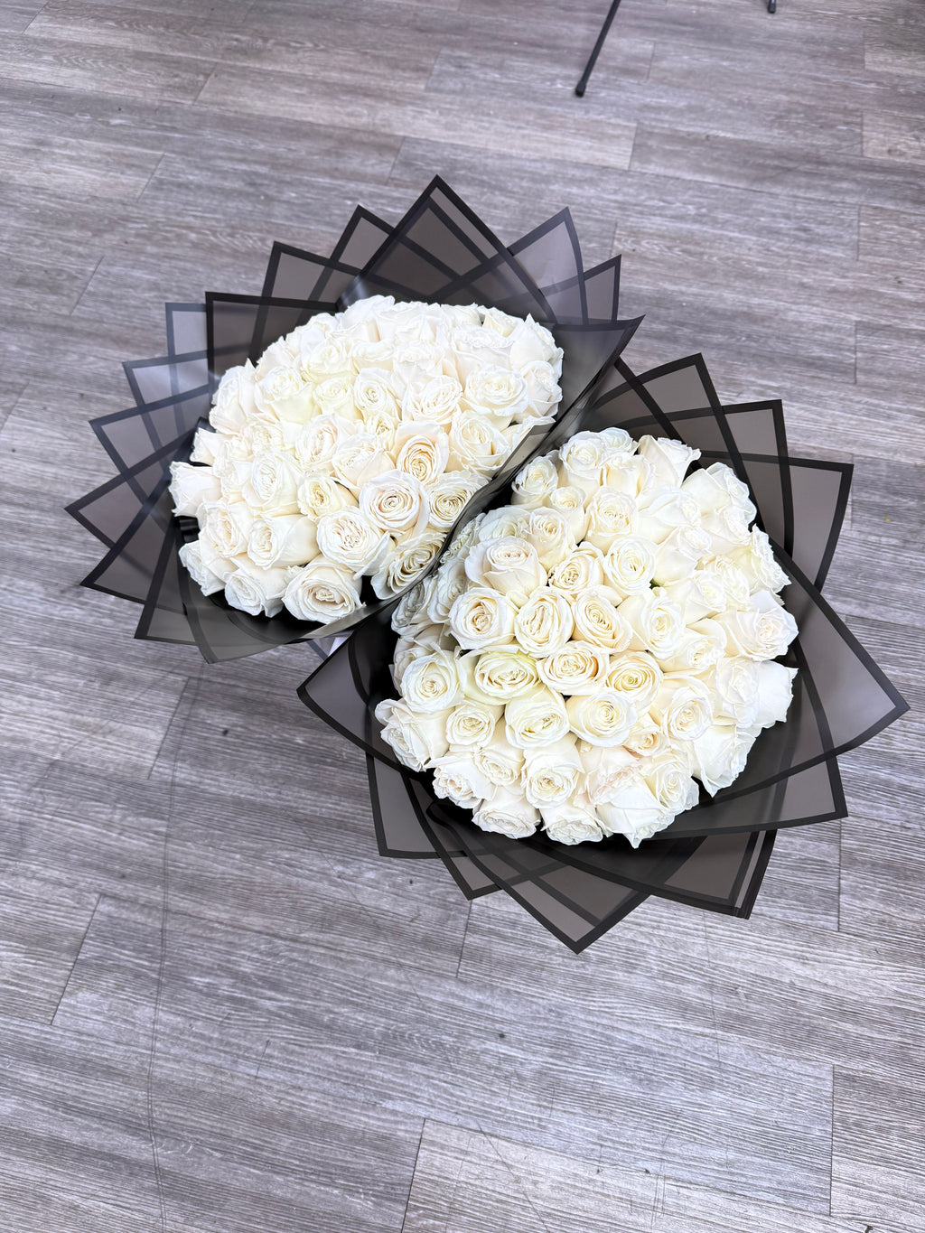 51 White Roses (same day delivery)