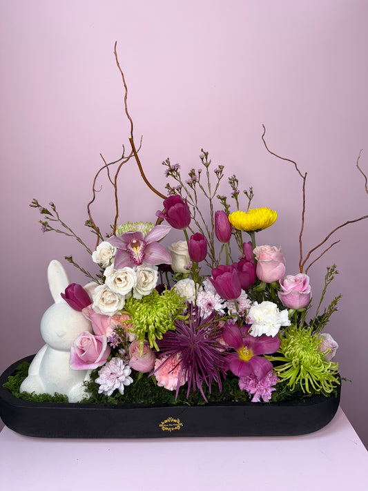 Crazy bunny centrepiece