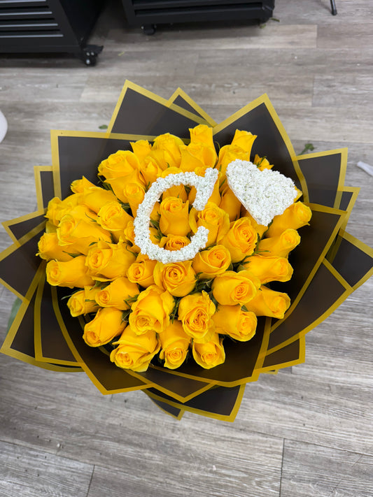 Yellow month bouquet