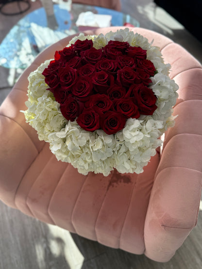 Hydrangea Heart box