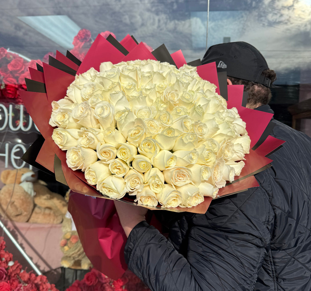 Classic Bouquet of White Roses