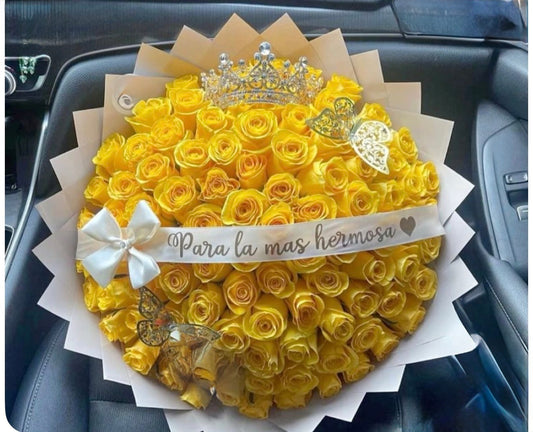 Yellow may bouquet