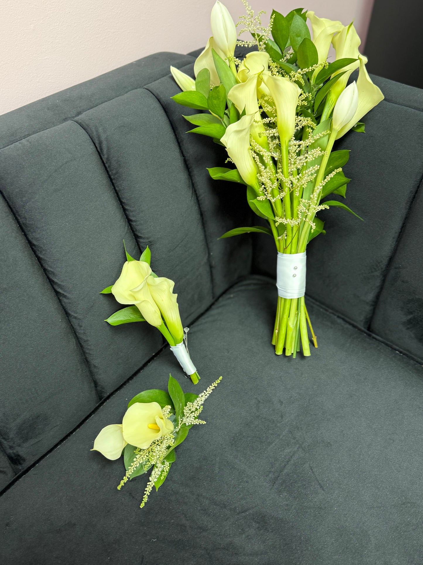 Calla lily wedding bouquet