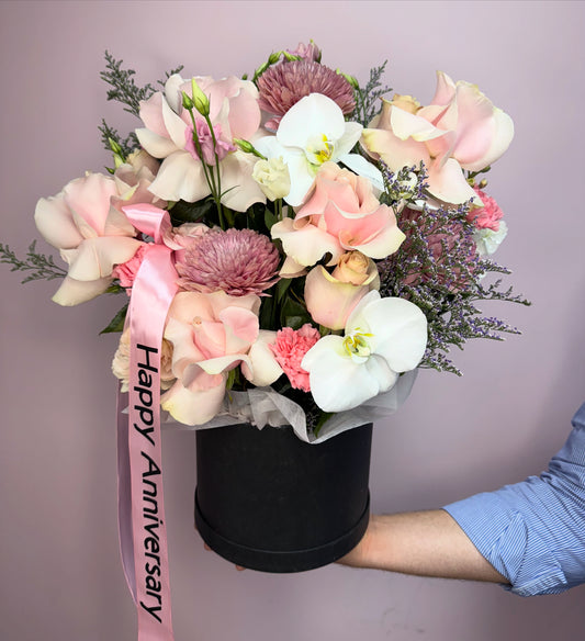 Light orchid box