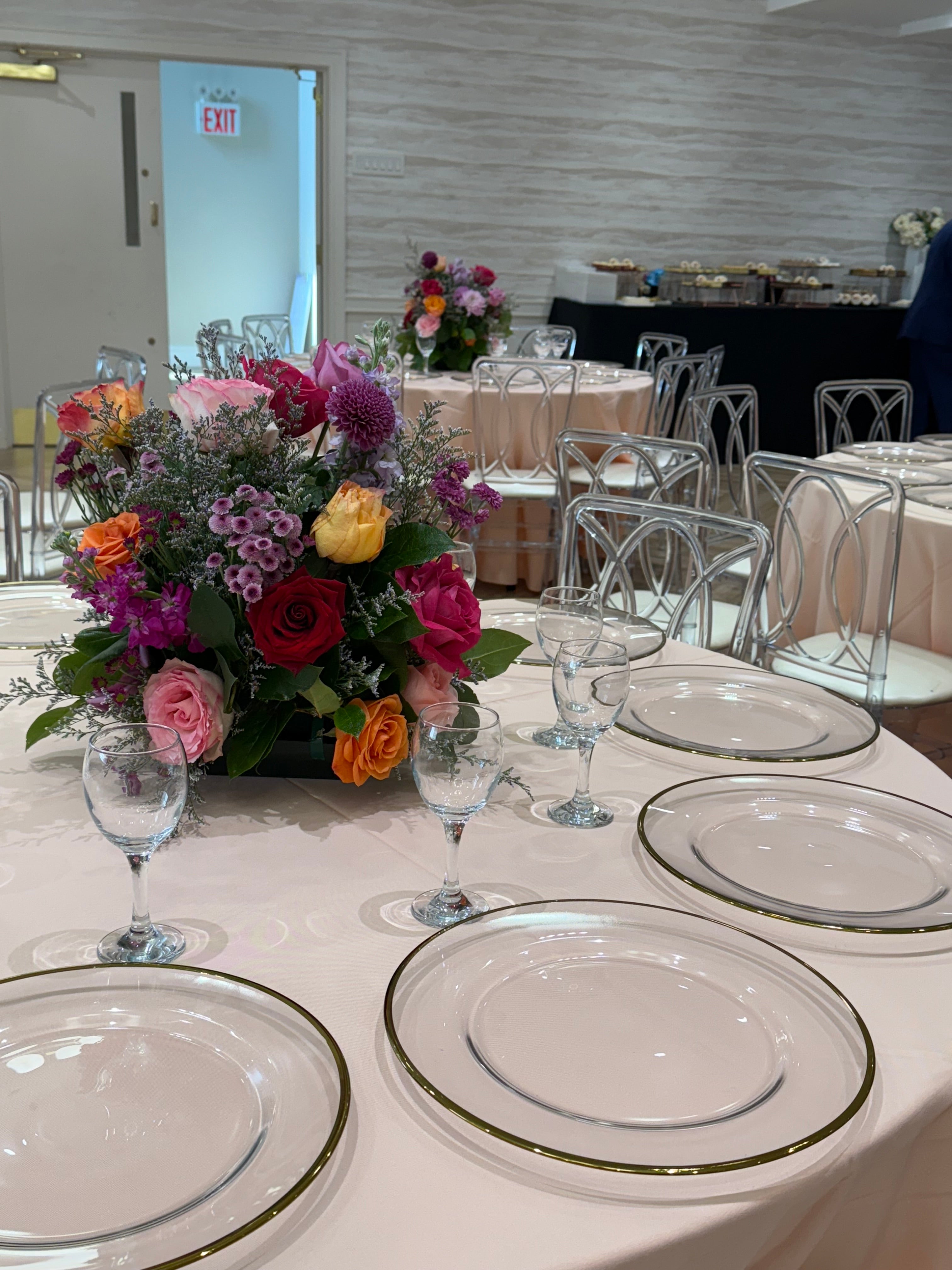 Summer centrepieces